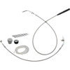 FAT Baggers INC. #149914-C - EZ Install Kit - 14" Handlebars - Upper Clutch - Braided Stainless Steel/Chrome