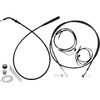 FAT Baggers INC. #249916-B - EZ Install Kit - 16" Handlebars - Upper Clutch - Full Length - Black