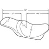 Drag Specialties Seats - Predator 2-Up Seat - Smooth - FLHR '94-'96