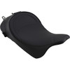 Drag Specialties Seats - Solo Seat - Mild Stitched - Driver Backrest - FL '08-'23