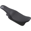 Drag Specialties Seats - Caballero Seat - Solar Reflective Leather - Diamond Stitch - FL '08-'23