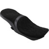 Drag Specialties Seats - Low Touring Seat - Vinyl/Faux Suede - Diamond - Ness Winged Tanks - FL '08-'23