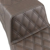 Saddlemen #897-06-175BR - Step-Up Seat - Full Lattice Stitch - Brown
