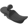 Drag Specialties Seats - Low Touring Seat - Solar Reflective - Diamond - with Backrest Receiver - FL '99-'07
