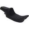 Drag Specialties Seats - Predator III Seat - Double Diamond - Black Stitched - FLHR/FLHX '99-'07