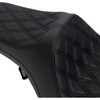 Drag Specialties Seats - Predator III Seat - Double Diamond - Black Stitched - FLHR/FLHX '99-'07