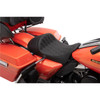 Drag Specialties Seats - Forward Low Solo Seat - Diamond - Black Stitching - FL '08-'23