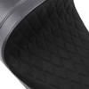 Drag Specialties Seats - Forward Low Solo Seat - Diamond - Faux Suede - FL '08-'23