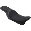 Drag Specialties Seats - Predator 2-Up Seat - Double Diamond - Black Stitching - FL '08-'23