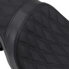 Drag Specialties Seats - Predator 2-Up Seat - Double Diamond - Black Stitching - FL '08-'23