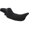 Drag Specialties Seats - Extended Reach Predator III Seat - Double Diamond - Black Stitching - FL '99-'07