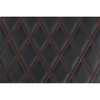 Drag Specialties Seats - Extended Reach Predator III Seat - Double Diamond - Black w/ Red Stitching - FL '99-'07