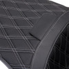 Drag Specialties Seats - Freedom Seat - Vinyl - Double Diamond Silver Stitch - FLH '09-'23
