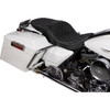 Drag Specialties Seats - Freedom Seat - Vinyl - Double Diamond Silver Stitch - FLH '97-'07