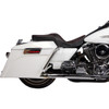 Drag Specialties Seats - Freedom Seat - Vinyl - Double Diamond Red Stitch - FLH '97-'07