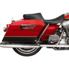 Drag Specialties Seats - Predator 2-Up Seat - Vinyl - Double Diamond - Black Stitching- w/o Backrest - FL '97-'07