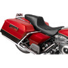 Drag Specialties Seats - Predator 2-Up Seat - Vinyl - Double Diamond - Silver Stitching- w/o Backrest - FL '97-'07