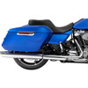 Drag Specialties Seats - Freedom Seat - Black - Vinyl - Silver Double Diamond Stitch - FLT/FLH '23-'25