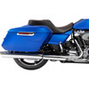 Drag Specialties Seats - Freedom Seat - Black - Vinyl - Red Double Diamond Stitch - FLT/FLH '23-'25