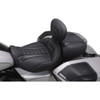 Mustang #88420GM - Deluxe Passenger Seat - Wide - Gunmetal Stitch - FLT/FLH '23-'25