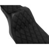 Slyfox #4702C-SlyFox - High Noon Seat - Double Diamond - Black Logo - Black Stitch - FLH/FLT '97-'07