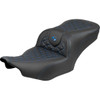 Saddlemen #823-07-21001 - Roadsofa™ Seat - without Backrest - Blue Stitch - FLH/FLT '23-'25