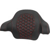 Saddlemen #814-07-21104 - Tour-Pak® Passenger Pad - Tri-Gripper - Red Stitch - FLH/FLT '14-'25
