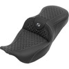 Saddlemen #808-07B-20805 - Roadsofa™ Seat - without Backrest - Dragon Stitch - Silver Stitch - FLH/FLT '08-'25