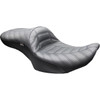 LE Pera #LV-957 INDY - Maverick Seat - without Backrest - Indy Stitch - Black - FLH/FLT '23-'26