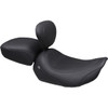 Mustang #89402 - Wide Tripper™ Solo Seat - Backrest Receiver - Black Stitch - FLT/FLH '23-'26