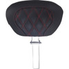 Mustang #89539AB - Driver Backrest - Double Diamond - American Beauty Stitch - FLH/FLT '08-'25