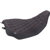 Mustang #88020DC - Runaround™ Solo Seat - Double Diamond - Dark Cherry Stitch - FLT/FLH '23-'26