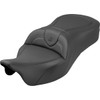 Saddlemen #808-07B-187S - Roadsofa™ King Seat - No Backrest - Plain - Black Stitch - FLH/FLT '08-'25