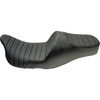 Slyfox #4723A - Chariot Seat - Black Classic Stitch - Black Logo - FLH/FLT '09-'23.5
