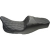 Slyfox #4723C - Chariot Seat - Black Double Diamond Stitch - Black Logo - FLH/FLT '09-'23.5