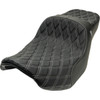 Slyfox #4723D - Chariot Seat - Silver Double Diamond Stitch - Silver Logo - FLH/FLT '09-'23.5