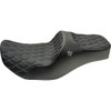 Slyfox #4723D - Chariot Seat - Silver Double Diamond Stitch - Silver Logo - FLH/FLT '09-'23.5
