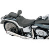 Drag Specialties Seats - Solo Seat - Smooth - Driver Backrest - FL/FX '06-'17
