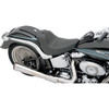 Drag Specialties Seats - Solo Seat - Smooth - Driver Backrest - FL/FX '06-'17