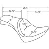 Drag Specialties Seats - One Piece Smooth Seat - Driver Backrest - FLST/FXST '84-'99
