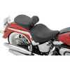 Drag Specialties Seats - Solo Seat - Smooth - Backrest - FLST '00-'17
