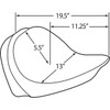 Drag Specialties Seats - Solo Seat - Smooth - Backrest - FLST '00-'17