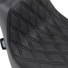 Drag Specialties Seats - Predator III Seat - Double Diamond - Black Stitched - FXFB/S '18-'23
