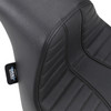 Drag Specialties Seats - EZ-Solo Seat - Scorpion Stitch - Vinyl - FXFB/S '18-'22