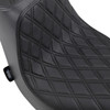Drag Specialties Seats - Predator III Seat - Double Diamond - Black Stitching - FLFB/S '18-'25