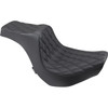 Drag Specialties Seats - Predator III Seat - Double Diamond - Black Stitching - FXBR/S '18-'20
