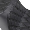Drag Specialties Seats - Predator III Seat - Double Diamond - Black Stitching - FXBR/S '18-'20