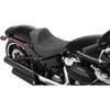 Drag Specialties Seats - EZ-Solo Seat - Scorpion Stitch - Silver Thread - Vinyl - FXBR/S '18-'20