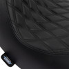 Drag Specialties Seats - Solo Seat - Double Diamond - Black Stitching - FL/FX '18-'23
