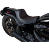Drag Specialties Seats - Solo Seat - Double Diamond - Red Stitching - FL/FX '18-'23